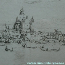 Load image into Gallery viewer, SCOTTISH ART: "La Giudecca" from the First Venice Set (1925) by James McBey (1883 - 1959). Signed in Ink
