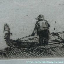 Load image into Gallery viewer, SCOTTISH ART: "La Giudecca" from the First Venice Set (1925) by James McBey (1883 - 1959). Signed in Ink
