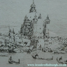 Load image into Gallery viewer, SCOTTISH ART: "La Giudecca" from the First Venice Set (1925) by James McBey (1883 - 1959). Signed in Ink

