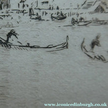 Load image into Gallery viewer, SCOTTISH ART: "La Giudecca" from the First Venice Set (1925) by James McBey (1883 - 1959). Signed in Ink
