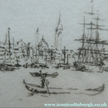 Load image into Gallery viewer, SCOTTISH ART: "La Giudecca" from the First Venice Set (1925) by James McBey (1883 - 1959). Signed in Ink
