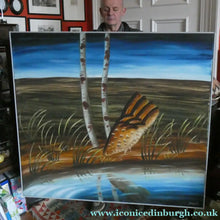 Load image into Gallery viewer, Large 1980s Oil on Canvas by Jack Knox (1936 - 2015). Signed and Titled "On the Moors"
