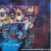 Load image into Gallery viewer, Sylvia von Hartmann Pencil Signed Lithograph White Horse Close Edinburgh
