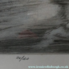 Load image into Gallery viewer, SCOTTISH ART. Lively Colour Etching Entitled ’Curling Competition’ by Henry Wilkinson (1921 - 2011). SIGNED - British
