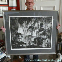Load image into Gallery viewer, SCOTTISH ART. Huge 1980s Piranesi Inspired Etching Carceri Construction Site by Jo Ganter, RSA

