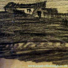 Load image into Gallery viewer, Black Chalk Landscape Study by Sir Muirhead Bone. Signed &amp; Framed
