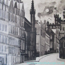 Load image into Gallery viewer, Richard Demarco Original 1960s Pen and Ink Drawing. View of the Lawnmarket
