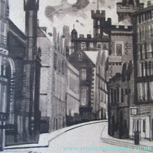 Load image into Gallery viewer, Richard Demarco Original 1960s Pen and Ink Drawing. View of the Lawnmarket
