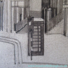 Load image into Gallery viewer, Richard Demarco Original 1960s Pen and Ink Drawing. View of the Lawnmarket
