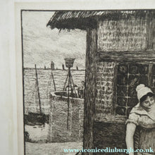 Load image into Gallery viewer, Antique Print Mealtime. Fishwife Feeding the Ducks by Robert Walker Macbeth
