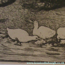 Load image into Gallery viewer, Antique Print Mealtime. Fishwife Feeding the Ducks by Robert Walker Macbeth
