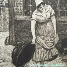 Load image into Gallery viewer, Antique Print Mealtime. Fishwife Feeding the Ducks by Robert Walker Macbeth
