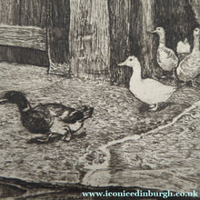 Load image into Gallery viewer, Antique Print Mealtime. Fishwife Feeding the Ducks by Robert Walker Macbeth
