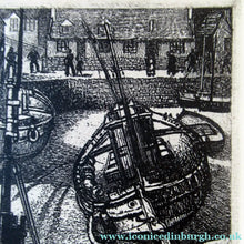 Load image into Gallery viewer, Scottish Art Etching of Arbroath Harbour by William Peters Vannet

