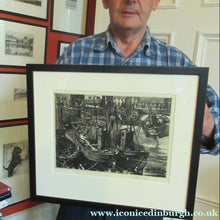 Load image into Gallery viewer, Scottish Art Etching of Arbroath Harbour by William Peters Vannet
