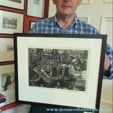 Load image into Gallery viewer, Scottish Art Etching of Arbroath Harbour by William Peters Vannet
