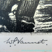 Load image into Gallery viewer, Scottish Art Etching of Arbroath Harbour by William Peters Vannet
