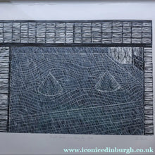 Load image into Gallery viewer, SCOTTISH ART. Woodcut. Temple Garden on a Rainy Day, Kyoto (1989) by John Houston (1930 - 2008)
