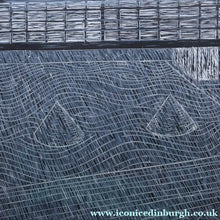 Load image into Gallery viewer, SCOTTISH ART. Woodcut. Temple Garden on a Rainy Day, Kyoto (1989) by John Houston (1930 - 2008)

