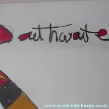 Load image into Gallery viewer, Pat Douthwaite Hand Coloured Lithograph Apples Kabuki Pencil Signed
