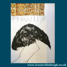 Load image into Gallery viewer, Scottish Art. PAT DOUTHWAITE (1939 - 2002). Original Hand Coloured Lithograph. Strange Bird
