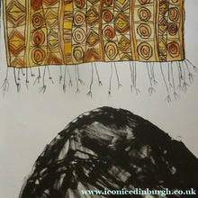 Load image into Gallery viewer, Pat Douthwaite Hand Coloured Lithograph Strange Bird Pencil Signed
