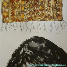 Load image into Gallery viewer, Pat Douthwaite Hand Coloured Lithograph Strange Bird Pencil Signed

