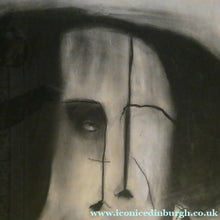 Load image into Gallery viewer, PAT DOUTHWAITE (1939 - 2002). Original LARGE 1980s Charcoal Portrait Drawing. FRAMED
