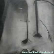 Load image into Gallery viewer, PAT DOUTHWAITE (1939 - 2002). Original LARGE 1980s Charcoal Portrait Drawing. FRAMED
