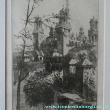 Load image into Gallery viewer, SCOTTISH ART: Rare 1901 GLASGOW INTERNATIONAL EXHIBITION Etching by Susan F. Crawford
