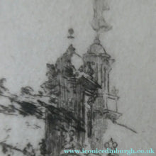 Load image into Gallery viewer, SCOTTISH ART: Rare 1901 GLASGOW INTERNATIONAL EXHIBITION Etching by Susan F. Crawford
