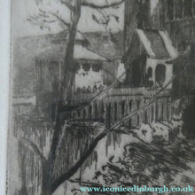 Load image into Gallery viewer, SCOTTISH ART: Rare 1901 GLASGOW INTERNATIONAL EXHIBITION Etching by Susan F. Crawford
