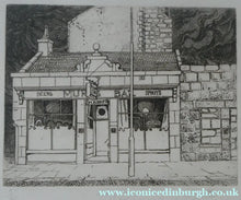 Load image into Gallery viewer, SCOTTISH ART: Rare 1970s ABERBEEN PUBS Etching: "The Hairy Bar" by William J. Watson. Pencil Signed
