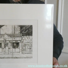 Load image into Gallery viewer, SCOTTISH ART: Rare 1970s ABERBEEN PUBS Etching: "The Hairy Bar" by William J. Watson. Pencil Signed
