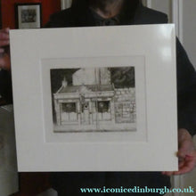 Load image into Gallery viewer, SCOTTISH ART: Rare 1970s ABERBEEN PUBS Etching: "The Hairy Bar" by William J. Watson. Pencil Signed
