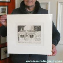 Load image into Gallery viewer, SCOTTISH ART: Rare 1970s ABERBEEN PUBS Etching: "The Hairy Bar" by William J. Watson. Pencil Signed
