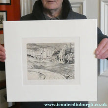 Load image into Gallery viewer, SCOTTISH ART: Rare 1970s ABERBEEN PUBS Etching: "The Spa Bar" or "Well O’ Spa Bar" by William J. Watson. Pencil Signed
