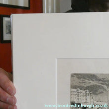 Load image into Gallery viewer, SCOTTISH ART: Rare 1970s ABERBEEN PUBS Etching: "The Spa Bar" or "Well O’ Spa Bar" by William J. Watson. Pencil Signed
