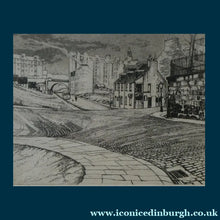 Load image into Gallery viewer, SCOTTISH ART: Rare 1970s ABERBEEN PUBS Etching: "The Spa Bar" or "Well O’ Spa Bar" by William J. Watson. Pencil Signed
