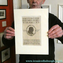 Load image into Gallery viewer, Etching by Robert Bryden (1865 - 1939). Copy of the Silhouette First Published in the Kilmarnock Edition
