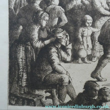 Load image into Gallery viewer,  Etching by Robert Bryden (1865 - 1939). Illustration to Burns "Halloween" (1895)
