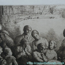 Load image into Gallery viewer,  Etching by Robert Bryden (1865 - 1939). Illustration to Burns "Halloween" (1895)

