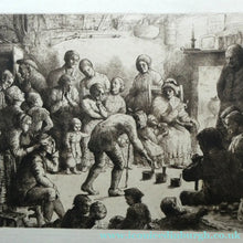 Load image into Gallery viewer,  Etching by Robert Bryden (1865 - 1939). Illustration to Burns "Halloween" (1895)
