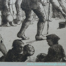 Load image into Gallery viewer,  Etching by Robert Bryden (1865 - 1939). Illustration to Burns "Halloween" (1895)
