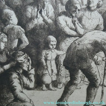 Load image into Gallery viewer,  Etching by Robert Bryden (1865 - 1939). Illustration to Burns "Halloween" (1895)
