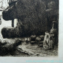 Load image into Gallery viewer,  Etching by Robert Bryden (1865 - 1939). Illustration to Burns "Halloween" (1895)
