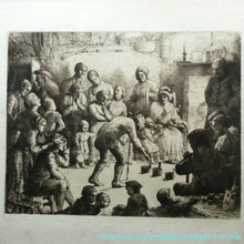 Load image into Gallery viewer,  Etching by Robert Bryden (1865 - 1939). Illustration to Burns "Halloween" (1895)
