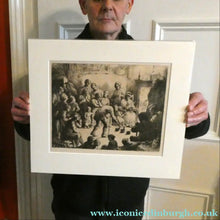 Load image into Gallery viewer,  Etching by Robert Bryden (1865 - 1939). Illustration to Burns "Halloween" (1895)
