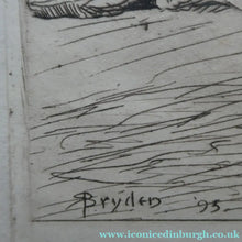 Load image into Gallery viewer, Etching by Robert Bryden (1865 - 1939). Illustration to Burns "The Deil's Awa Wi' The Exciseman" (1895)
