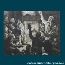 Load image into Gallery viewer, SCOTTISH ART. Rare Etching by Robert Bryden (1865 - 1939). Illustration to Burns "The Jolly Beggars" (1895)
